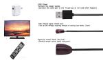 CERRXIAN Infrared Remote Control Extender Cable, IR Repeater Hidden Cable with IR Signal Receiver & IR Emitter & USB Power Cable (2M/6.5ft)