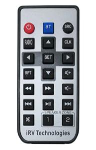 IRV-R4 Wireless Remote Control,Replacement for IRV Technology Car Stereo IRV36,IRVHP2 Two Zones Wall Mount Car Radio with Bluetooth