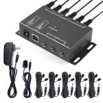 IR Repeater Infrared Repeater System Kit Control Up to 10 Devices Hidden IR Remote Extender Set for Set-top Box, Amplifier, Receiver, DVD, AVR, Blu-ray Player, More