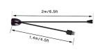 CERRXIAN Infrared Remote Control Extender Cable, IR Repeater Hidden Cable with IR Signal Receiver & IR Emitter & USB Power Cable (2M/6.5ft)