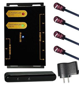 ENSIGEAR IR Repeater Kit, ir Repeater System,IR Remote Control Extender .Supports up to 100 feet, Dual Sensors Receiver