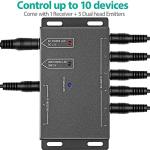 ICESPRING Infrared Repeater System IR Repeater Kit Control Up to 10 Devices Hidden IR System Infrared Remote Control Extender Kit