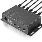 ICESPRING Infrared Repeater System IR Repeater Kit Control Up to 10 Devices Hidden IR System Infrared Remote Control Extender Kit