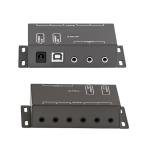 IR Repeater Infrared Repeater System Kit Control Up to 10 Devices Hidden IR Remote Extender Set for Set-top Box, Amplifier, Receiver, DVD, AVR, Blu-ray Player, More