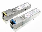 Elfcam® - 1-Piar 1.25G SFP Module Single Mode with The Fiber Optic Port SC/UPC Singlemode, DDM 10km