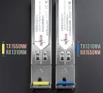 Elfcam® - 1-Piar 1.25G SFP Module Single Mode with The Fiber Optic Port SC/UPC Singlemode, DDM 10km
