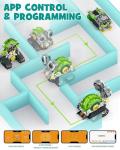 Opmind 5in1 STEM AI Robot Toys Building Set, 478Pcs APP & Remote Control Engineering Erector Blocks for Kids Age 6-8, Coding Interactive Educational Christmas Birthday Gift for 10-12 Year Boys & Girls