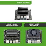 Jetson Nano Developer Kit, Onboard 16GB EMMC,Support SD Card SSD Extensions for AI Machine Learning(Heat Sink Version)