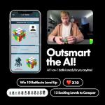 eX-Mars Connect | AI Robot Cube & Smart Cube, Self Scrambling STEM Cube with 10 Puzzle Types | Self Solving Speed Cube, Plays Music | Great X-Mars Experience for Kids, Teens & Adults.