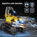 CUBIMANA Robot Building Toys for Kids - 5 in 1 Remote- & App-Controlled Robots Toy, RC Wall/Engineering/Mech Scorpion Building STEM Toys, Robot Toy Gifts for Kids Boys Girls Age 10+ (560 PCS)