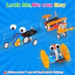 STEM Robotics Kit 6 Set Science Experiments Project Activities for Kids 6-8 8-12 Engineering Building Toy Electronic Motor Robot Craft for Boy 5 6 7 8 9 10 12+ Year Old Girl Gift Summer Outdoor Toy