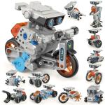 Jiakora 12-in-1 STEM Robot Kit Toys for Kids 8-12 12-16, DIY Robot Building Educational STEM Science Kits for Kids Age 8-12 12-16, 8 9 10 11 12 13 14 15 16 Year Old Boy Birthday Gifts