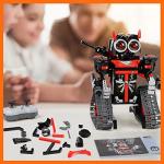 GILI Robot Building Remote Control Gift STEM Building Kit for Boys 8-12 - 3 in 1 Educational Toys for 6 7 8 9 10 11 12 + Year Old Boys Birthday Gifts for Kids - Tracked Racer Car Tank Robotics