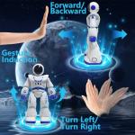 Cargooy Best Gift for Kids,Intelligent Programmable RC Robot with Infrared Controller Toys,Dancing,Singing, Moonwalking and LED Eyes,Gesture Sensing Robot Kit for Childrens Entertainment (Blue)