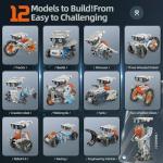 Jiakora 12-in-1 STEM Robot Kit Toys for Kids 8-12 12-16, DIY Robot Building Educational STEM Science Kits for Kids Age 8-12 12-16, 8 9 10 11 12 13 14 15 16 Year Old Boy Birthday Gifts