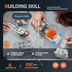 Jiakora 12-in-1 STEM Robot Kit Toys for Kids 8-12 12-16, DIY Robot Building Educational STEM Science Kits for Kids Age 8-12 12-16, 8 9 10 11 12 13 14 15 16 Year Old Boy Birthday Gifts
