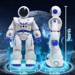Cargooy Best Gift for Kids,Intelligent Programmable RC Robot with Infrared Controller Toys,Dancing,Singing, Moonwalking and LED Eyes,Gesture Sensing Robot Kit for Childrens Entertainment (Blue)