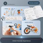 Jiakora 12-in-1 STEM Robot Kit Toys for Kids 8-12 12-16, DIY Robot Building Educational STEM Science Kits for Kids Age 8-12 12-16, 8 9 10 11 12 13 14 15 16 Year Old Boy Birthday Gifts