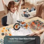 Jiakora 12-in-1 STEM Robot Kit Toys for Kids 8-12 12-16, DIY Robot Building Educational STEM Science Kits for Kids Age 8-12 12-16, 8 9 10 11 12 13 14 15 16 Year Old Boy Birthday Gifts