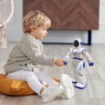 Cargooy Best Gift for Kids,Intelligent Programmable RC Robot with Infrared Controller Toys,Dancing,Singing, Moonwalking and LED Eyes,Gesture Sensing Robot Kit for Childrens Entertainment (Blue)