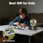 STEM Robotics Kit for Kids Ages 8-12,5 In1 Robot Building Kit Toys,337 Pcs Blocks App & Remote Control Robot Building Set,Erector Science Set For Kids Age 8 9 10 11 12+ Educational Gift For Boys