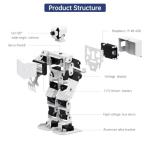 Hiwonder AI Intelligent Visual Humanoid Robot Powered by Raspberry Pi 5 4GB,DIY Robot Kits for Teens and Adults Supports App,Python Programming,PC Software and VNC Remote Desktop Control（Advanced Kit）