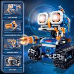 Demkia 5in1 STEM Robot Building Kit, 560 PCS APP/Remote Control Mech RC Robotics for Kids Ages 8-12, Science Kit Coding Robots Toy Set, Birthday Gifts for Boys Age 8-14+