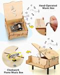 Poraxy 4 Set STEM Kits for Kids Ages 8-10 10-12, Toys for Ages 8-13, Music Box, Robot 3D Puzzle Educational Science Building Projects Crafts, Birthday Gifts for Boys Girls 7 8 9 10 11 12 13 Year Old