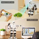 Hiwonder AI Intelligent Visual Humanoid Robot Powered by Raspberry Pi 5 4GB,DIY Robot Kits for Teens and Adults Supports App,Python Programming,PC Software and VNC Remote Desktop Control（Advanced Kit）