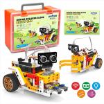 OSOYOO Building Block Robot car kit for Arduino as STEM Toy Gift for Kids Teenagers Adults to Learn Program Electronic Circuits, WiFi IOT Mechanical