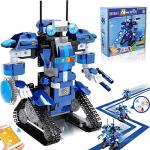 Yerloa Robot Building Kit for Ages 6-12, Remote & APP Control Toys, Robotics STEM Projects, Gifts for 8-12 Year Old Boys Girls, 405 Pcs