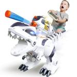 BEZGAR Remote Control Dinosaur Toy for Kids 8-12, Large T Rex Robot Dino Toys for Boys and Girls Aged 6-12, Rc Electronic Pets Programmable Interactive Intelligent Touching Robot