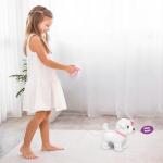 YH YUHUNG Walking and Barking Toy Dog with Remote Control Leash Puppy Electronic Pets Interactive Toys for Kids (White)