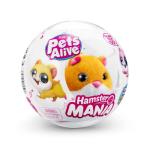 Pets Alive Hamstermania (Orange) by ZURU Hamster, Electronic Pet, 20+ Sounds Interactive, Hamster Ball Toy for Girls and Children