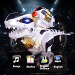 BEZGAR Remote Control Dinosaur Toy for Kids 8-12, Large T Rex Robot Dino Toys for Boys and Girls Aged 6-12, Rc Electronic Pets Programmable Interactive Intelligent Touching Robot