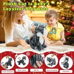 Plush Interactive LED Robotic Kitten, Electronic Pet, Animated Toy Cats for Girls & Kids
