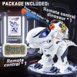 BEZGAR Remote Control Dinosaur Toy for Kids 8-12, Large T Rex Robot Dino Toys for Boys and Girls Aged 6-12, Rc Electronic Pets Programmable Interactive Intelligent Touching Robot