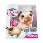 Pets Alive Poppy The Booty Shakin’ Pug – Interactive Dancing Plush Puppy by ZURU Robotic Realistic Soft Dog Stuffed Animal Toy for Kids, Girls