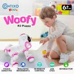 Contixo R3 Robot Dog Toy for Kids - Interactive Remote Control Smart Dancing Robotic Pet for Boys & Girls Ages 3-12 - Pink