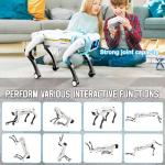 Robot Dog, AI Dog, AI Smart Pet, Will Dance and Kungfu, Voice/App/Remote Control, Support Action Programming, AI Robot Ideal Gift for Adults/Kids