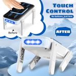 zlkseolt Smart Robot Dog - Interactive STEM Pet with Touch Sensors, 30+ Actions & Glowing Blue LEDs, RC Robot Toy for Kids Ages 3 and Up