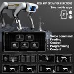 Robot Dog, AI Dog, AI Smart Pet, Will Dance and Kungfu, Voice/App/Remote Control, Support Action Programming, AI Robot Ideal Gift for Adults/Kids