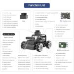 ROS2 Robot Car for Raspberry Pi 5 Programmable AI Smart Robot Kit 3D Depth Camera Lidar SLAM Mapping Navigation Path Planning Autonomous Driving 360° Movement Chassis, MentorPi M1 Without RPi