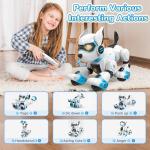Smart Robots Dog Toy for Kids, Programmable Interactive RC Robotic Pets with Voice Control and Touch Sensory, Imitates Animals Music Dancing, Present for Kids Boys and Girls