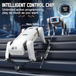 Petma Smart Robot Dog, AI Dog Programmable STEM Toy with Dance, Kungfu & Voice Control, 25+ Interactive Actions, App/Remote Control, Rechargeable Gift for Kids Ages 6+ (iOS & Android)