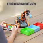 MasterPi Robotic Arm Car for Raspberry Pi 5 Open Source Programming AI Vision 5DOF/Axis Robotics Smart Car Kits for Teen Adult Educational Building Robot (Raspberry Pi Not Included)