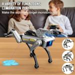 STEM Smart Robot Dog with Mechanical Claw, Grab & Carry Toys, Remote Control Programmable Robot Pet for Kids Ages 6+, AI Interactive Dog with 30+ Tricks, Gift for Boys & Girls