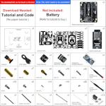 FREENOVE Robot Dog Kit for ESP32-WROVER CAM (Included), Dual-core 32-bit 240 MHz Microcontroller, Walking, Camera, Touch Sensor, Ultrasonic Ranging, Buzzer, RGB LED, Servo, App