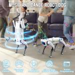Petma Smart Robot Dog, AI Dog Programmable STEM Toy with Dance, Kungfu & Voice Control, 25+ Interactive Actions, App/Remote Control, Rechargeable Gift for Kids Ages 6+ (iOS & Android)