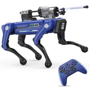 TUEESN Smart Robot Dog - Interactive STEM Pet with Voice & Remote Control, 30+ Lifelike Actions, Programmable Play, 25m Range, Durable & Safe - Best Gift for Kids 6-12